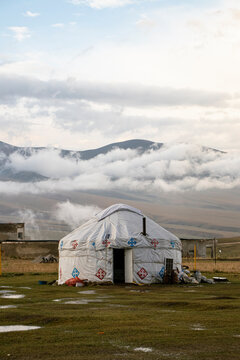 Yurt in the mountains 