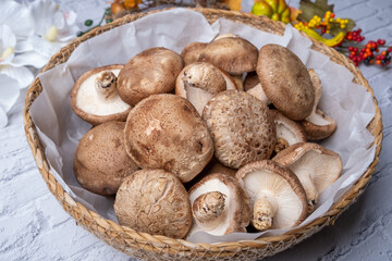 Healthy and Delicious Vegetable Shiitake Mushroom