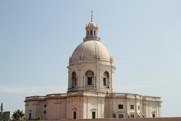 Fototapeta na wymiar White dome Panteão Nacional in Lisbon
