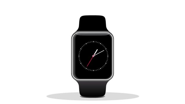 Digital Smart Watch clock Animation