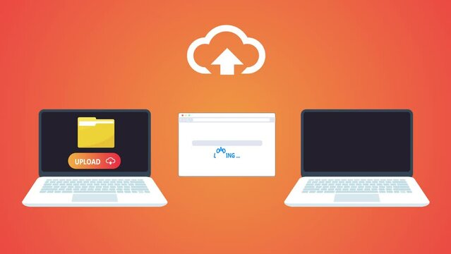 Uploading and downloading of files with help of Cloud computing technology