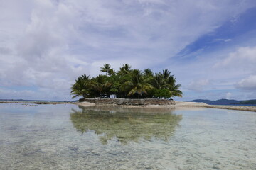 Uninhabited island JEEP island in Chuuk, Micronesia. Here is the world's greatest wreck diving destination.Uninhabited island Fonom island in Chuuk, Micronesia. 