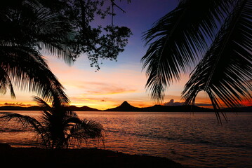 Uninhabited island JEEP island in Chuuk, Micronesia. Here is the world's greatest wreck diving...