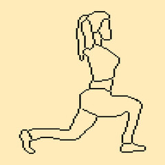 Pixeled human element