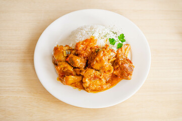 鶏もも肉のバターチキンカレー