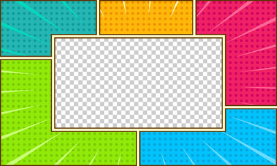 Blank comic page background template