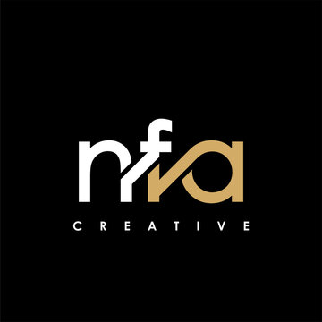 NFA Letter Initial Logo Design Template Vector Illustration