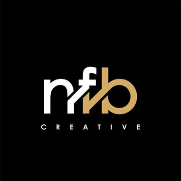 NFB Letter Initial Logo Design Template Vector Illustration