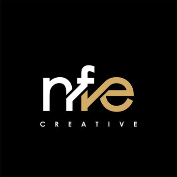 NFE Letter Initial Logo Design Template Vector Illustration