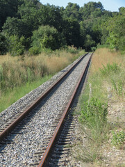 Fototapeta premium railway track perspective
