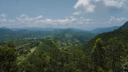 clouds over the mountains