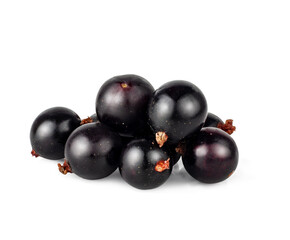 Currant berries isolated on white background
