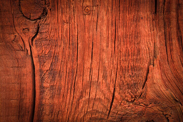 Red wood texture. Background old red panels.
