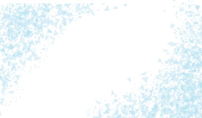 水色のキラキラコーナーフレーム