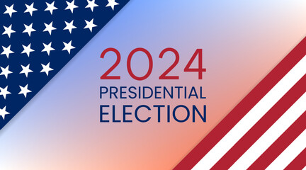 United States of America Presidential Election 2024. Vector illustration