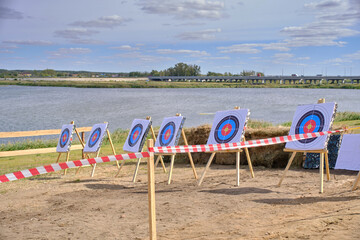 Targets for archery competitions lakeshore.