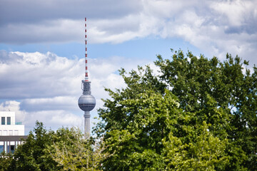 Berliner Fernsehturm aus der Sicht vom Park © Syed Sheraz Ahmed