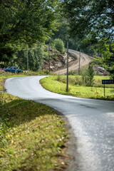 pathway in the park, åre.jämtland. norrland sverige sommar årstid,sweden