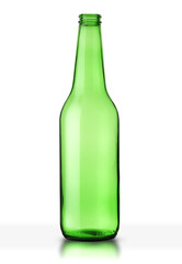 green beer bottle