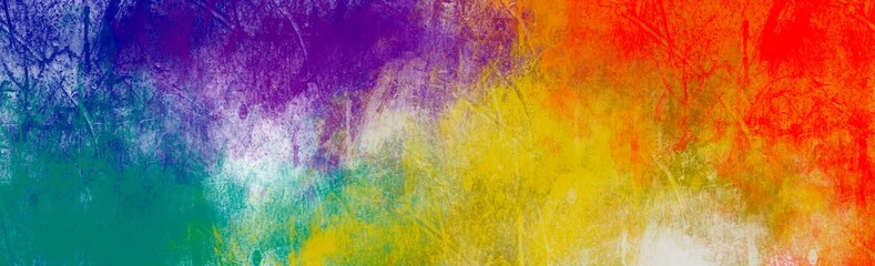 Fototapeta premium Abstract Brush colorful background watercolor texture , Beautiful banner for website