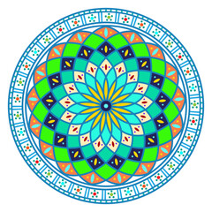 Moroccan or tunissian ornaments for pottery and crockery. Oriental traditional national patterns.