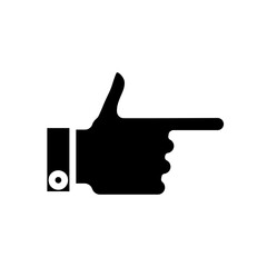 pointing, index finger - vector illustration