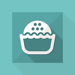 Vector illustration of single isolated pastry icon