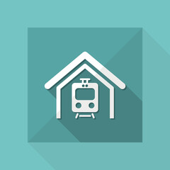 Fototapeta na wymiar Vector illustration of single isolated train icon