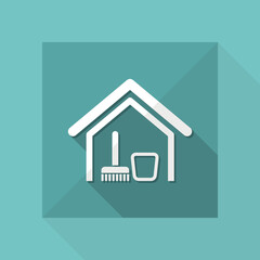 Fototapeta na wymiar Vector illustration of single isolated clean house icon