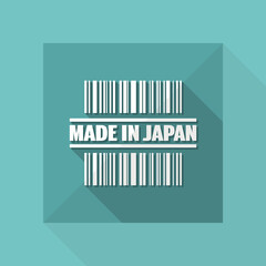 Vector illustration of single isolated made in Japan icon