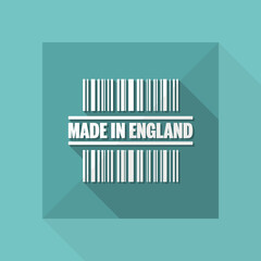 Vector illustration of single isolated made in England icon