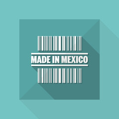 Vector illustration of single isolated made in Mexico icon