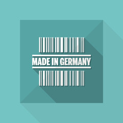 Vector illustration of single isolated made in Germany icon