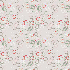 Fantasy messy freehand doodle geometric shapes seamless pattern. Infinity ditsy scribble abstract card, layout. Creative background. Textile, fabric, wrapping paper.