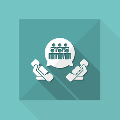 Telephone group icon