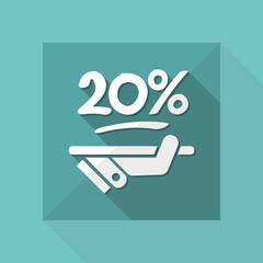 Discount label icon