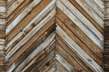 Texture, old shabby diagonal wooden planks. Fence, farm gate. Background of old boards faded in sun