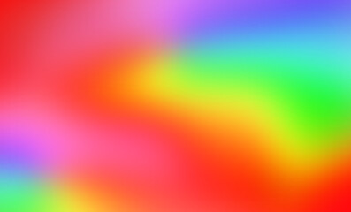 Blurred colored abstract background. Smooth transitions of iridescent colors. Colorful gradient. Rainbow backdrop.