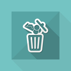 Food trash icon