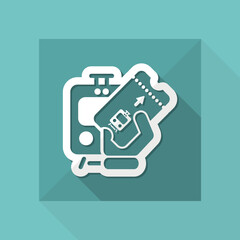 Train ticket icon