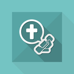 Obraz premium Church phone line