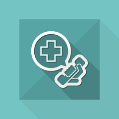 Obraz premium Emergency call contact