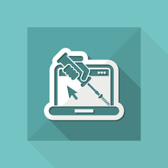 Computer assistance icon
