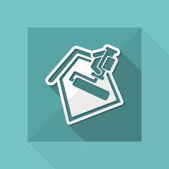 Painter roll symbol © Myvector