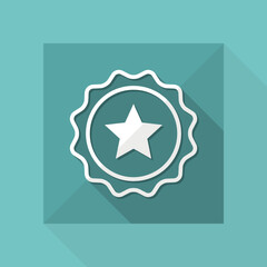 Rating sign - Vector flat minimal icon