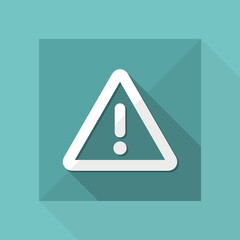 Warning symbol - Vector flat minimal icon