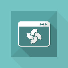 Team application flat icon