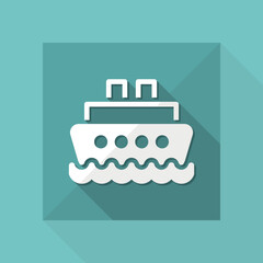 Navy flat vector icon