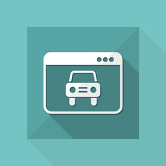 Car web service icon