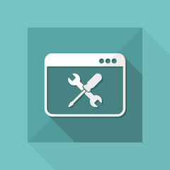 Computer technical support - Vector icon